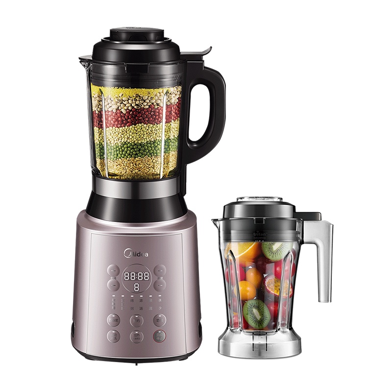 美的(Midea)破壁机立体加热豆浆多功能家用加热破壁料理机辅食搅拌榨汁绞肉德国精钢刀智能破壁机BL1011A