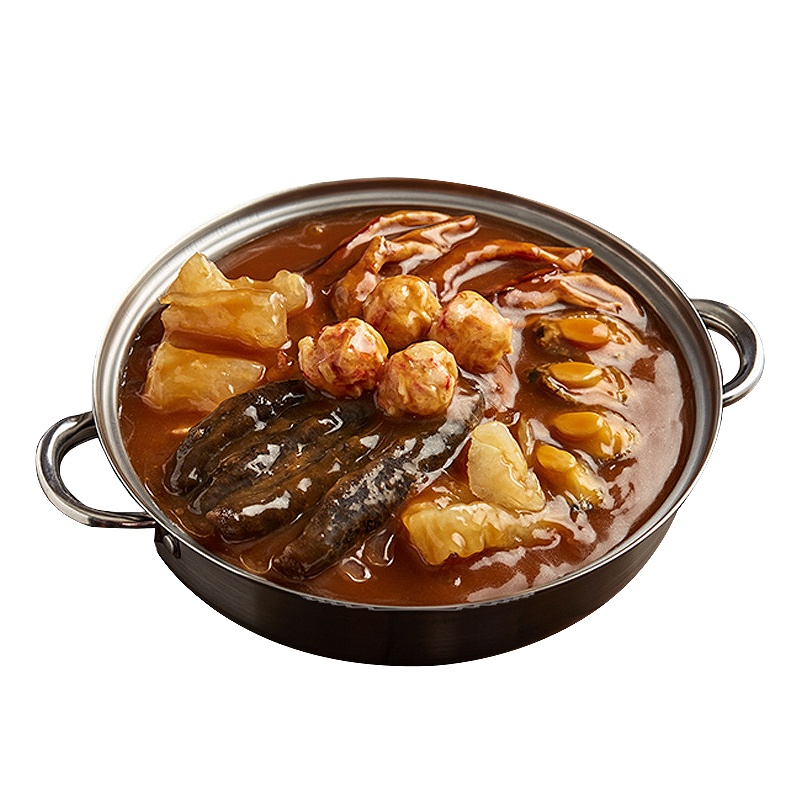 美辰堂 鲍鱼海参花胶加热即食海鲜锅 营养滋补年货送礼礼盒1.75kg