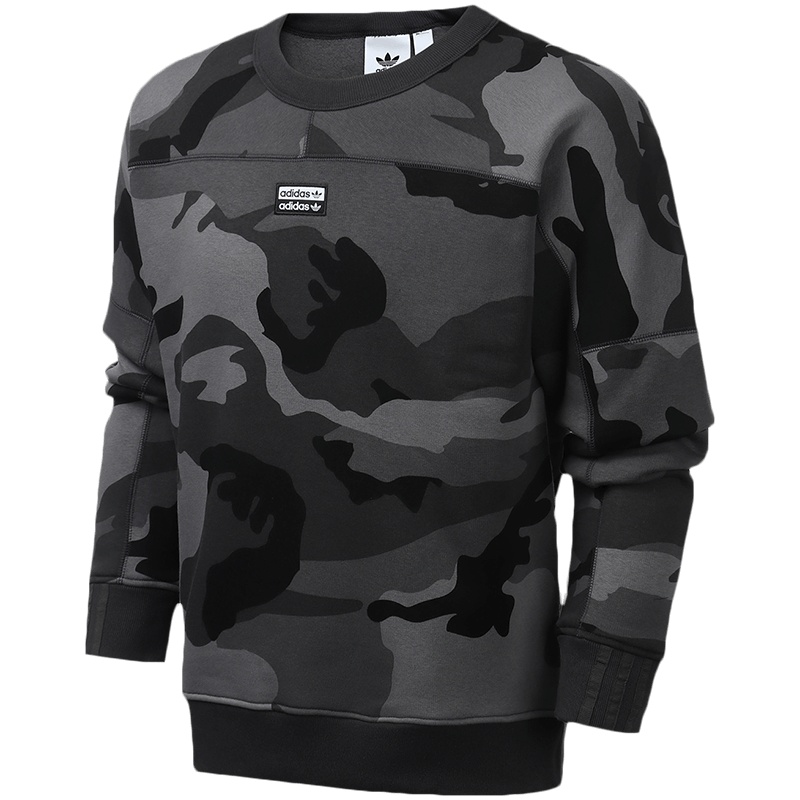 adidas阿迪达斯三叶草男装王嘉尔同款运动服休闲圆领细绒卫衣ED7168