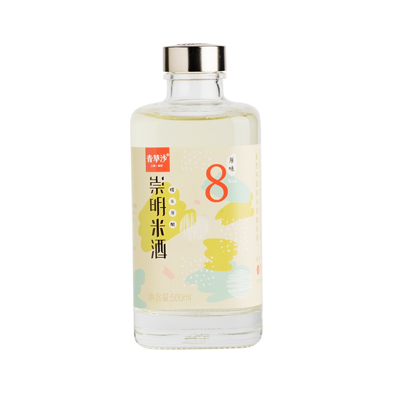 青草沙崇明米酒8度500ml微甜低度女士糯米酒送礼聚会