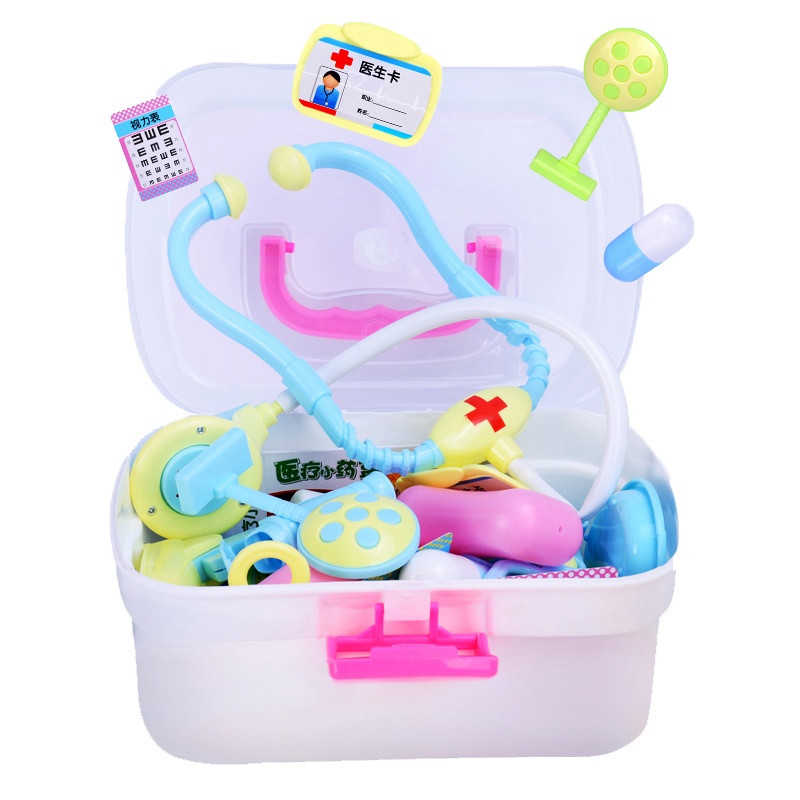 医生玩具套装小女孩医疗箱打针护士男孩儿童过家家听诊器宝宝工具