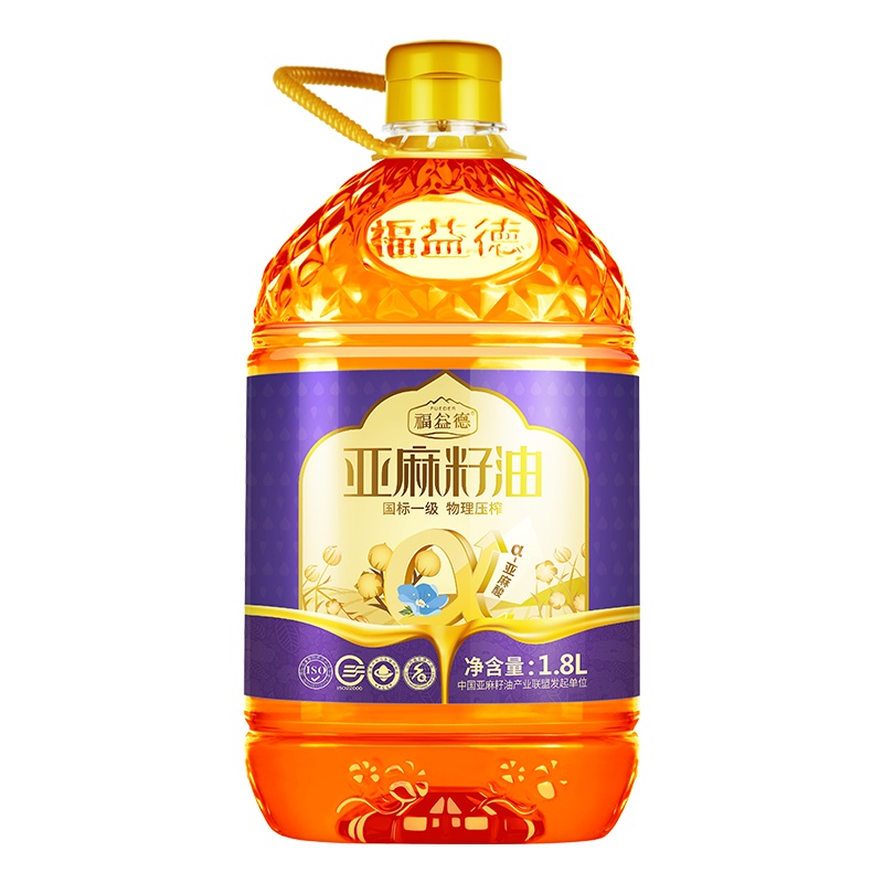 福益德压榨亚麻籽油1.8L