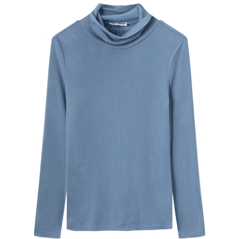 OtherMix心机半高领打底衫橙IP联名2021年新款春季刺绣雏菊T恤女