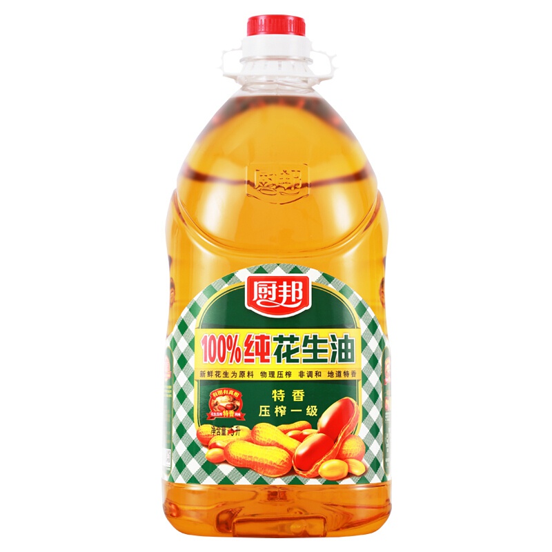 厨邦 100%纯花生油食用油 5L