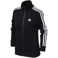 【自营】adidas阿迪达斯女装夹克外套三条纹黑白休闲运动服S97427 L S97427黑