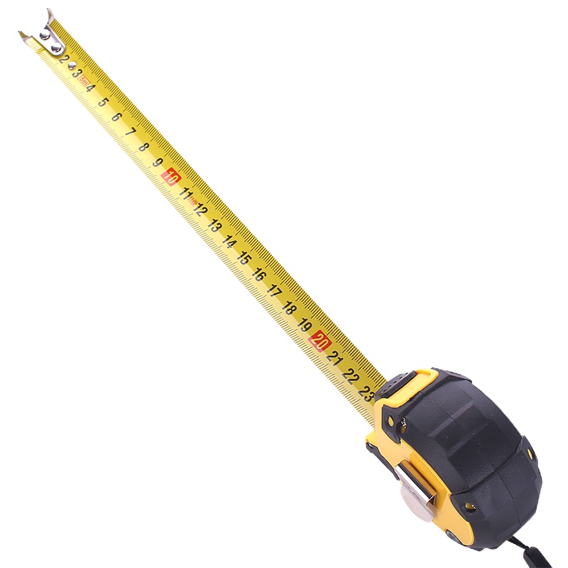 得力(deli)79555带包胶双面刻度公英双制钢卷尺 5m×19mm