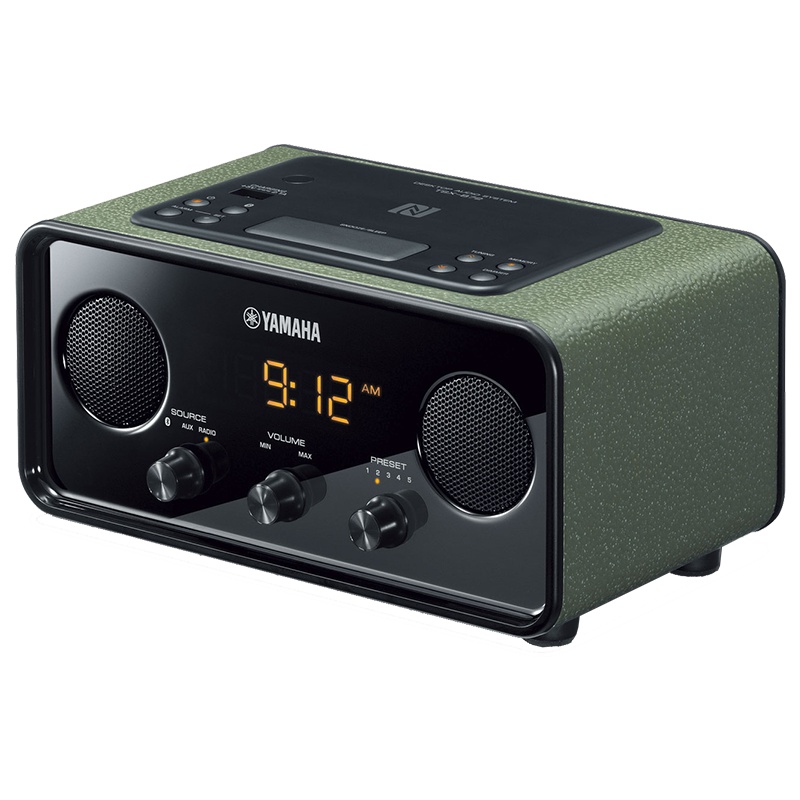 雅马哈（Yamaha）TSX-B72 迷你音响 蓝牙音箱 FM收音机床头闹钟 红色