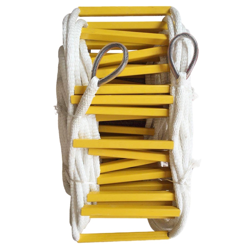 企购优品大杨083康安安全绳梯 15米 带钢丝绳 工程折叠梯子防滑攀登训练软梯 定制