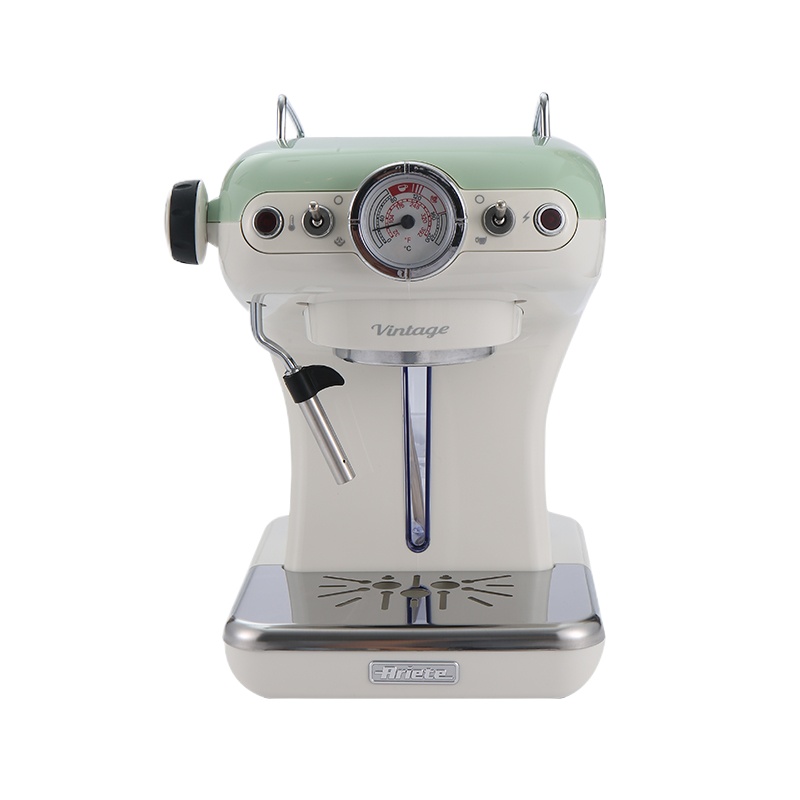 ARIETE 1389/14 - 家用意式半自動泵壓式復古咖啡機(綠色)
