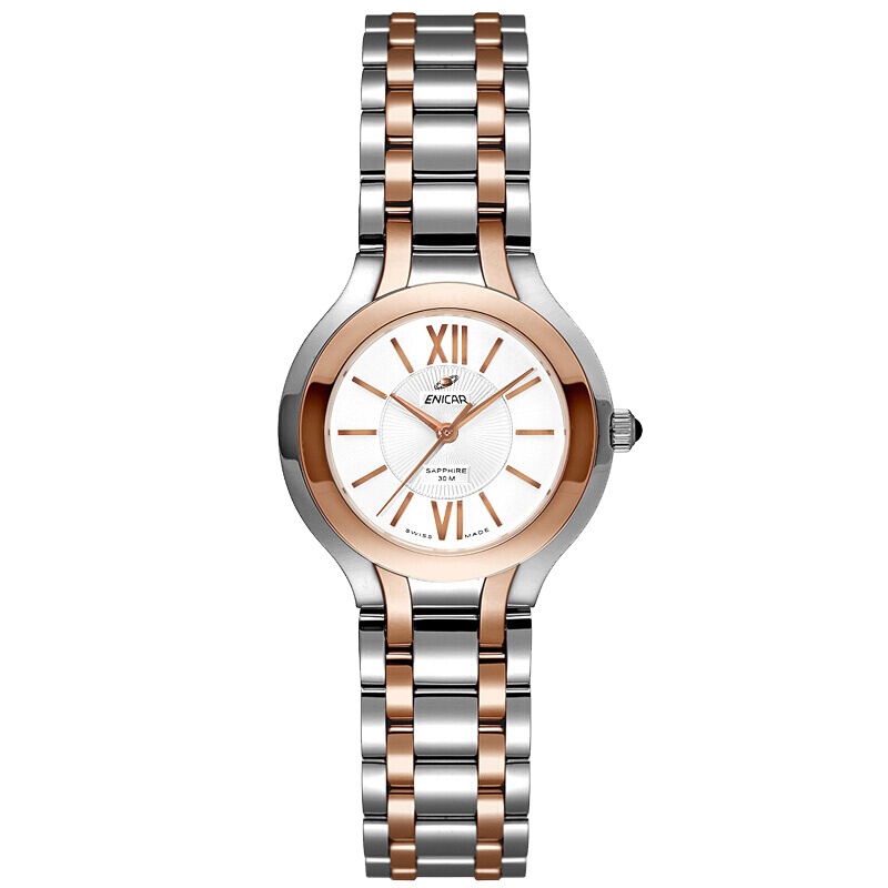 英纳格(ENICAR)石英纳米系列时尚简约休闲商务钢带石英女士手表263/31/128G