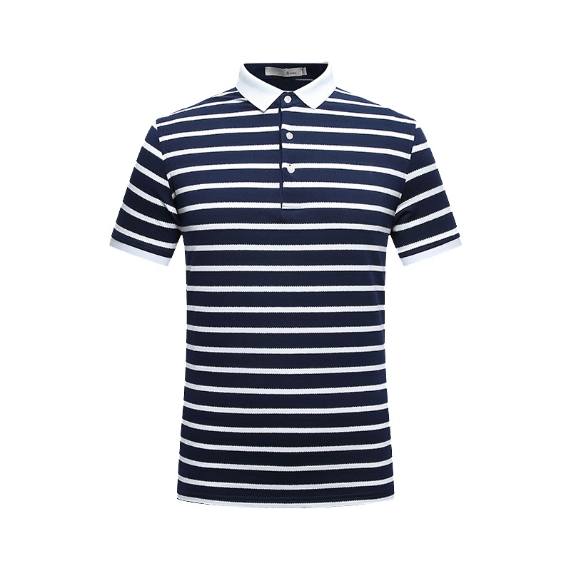 Artsdon/阿仕顿男装夏季舒适男士POLO衫休闲条纹翻领短袖T恤