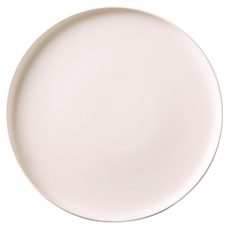 亿嘉IJARL 网红日式牛排盘陶瓷创意西餐平盘碟菜盘北欧酒店 粉色8英寸大盘子