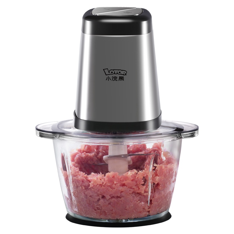 小浣熊绞肉机HC-180A 1.8L/升家用全钢轴心电动小型搅拌蒜泥饺馅料切碎菜打挍肉末剁辣椒器搅拌机
