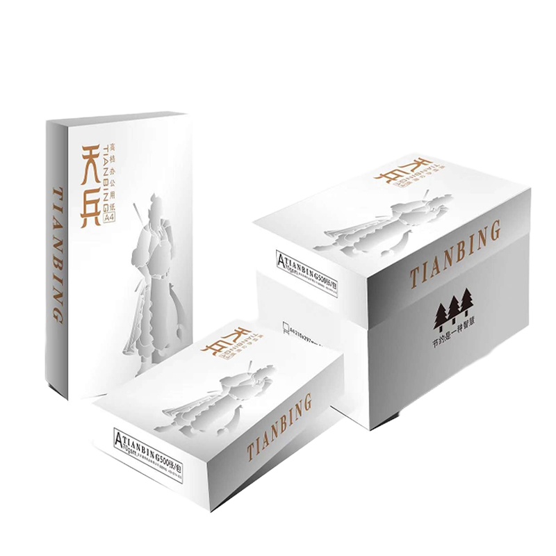 天兵 70g A4复印纸 办公用品 白纸 打印纸 500张/包 5包装(2500张)