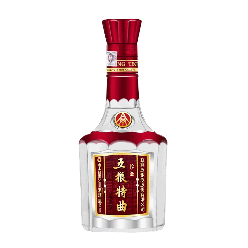 五粮液总厂五粮特曲珍品浓香型白酒52度500ml单瓶 纯粮食酒