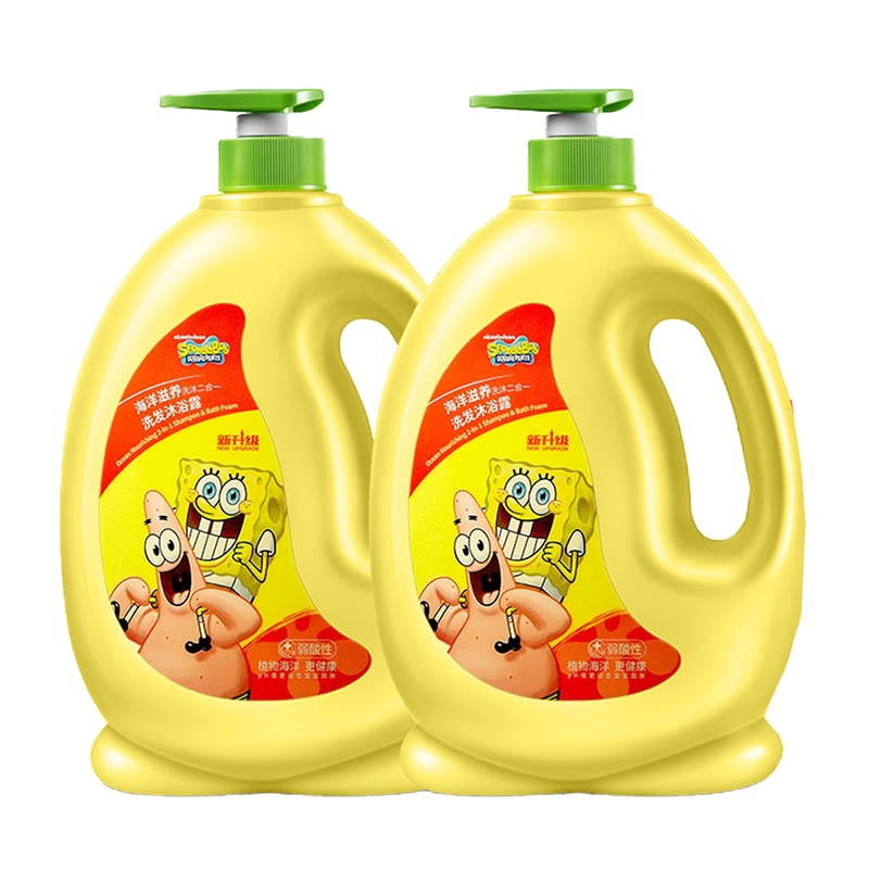海绵宝宝海洋滋养洗沐二合一1L*2瓶HMET210