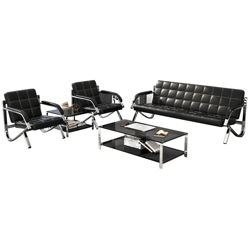 汉诺鑫威办公沙发茶几组合简约现代单三人位套装办公室商务洽谈休息会客区