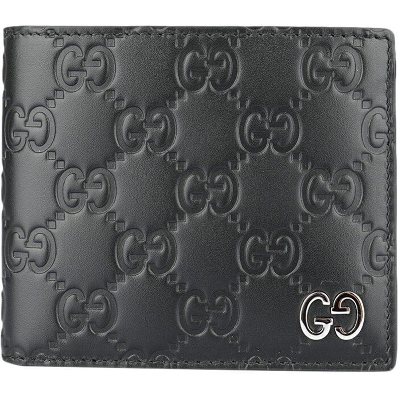 GUCCI 古驰 男士 signature系列皮革短款钱包钱夹 473916 CWC1N