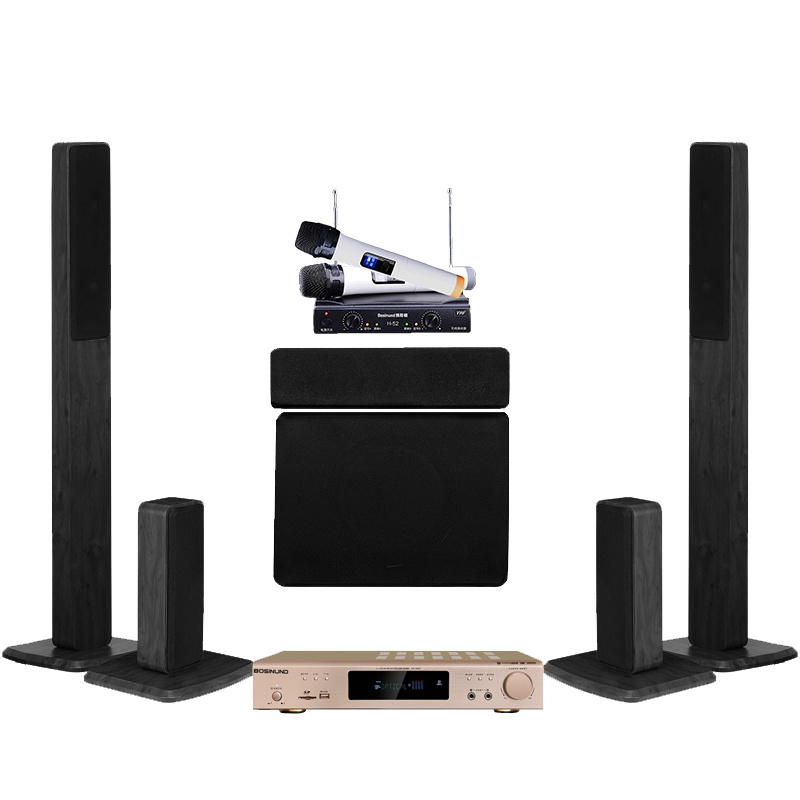 bosinund/博斯顿SD107S套装家庭影院 客厅无线音箱光纤同轴真5.1声道蓝牙功放音响套装KTV卡拉OK电视音响
