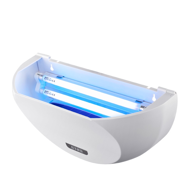 灯下科技灭蝇灯粘捕式灭蚊灯餐厅商用灭蚊神器捕蝇器驱蚊器饭店粘捕灭苍蝇神器D16W飞利浦双管