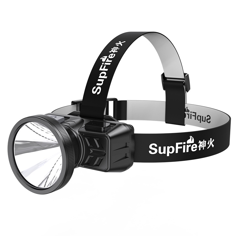 神火HL51头灯超亮可充电大光圈矿灯头戴式露营家用户外工作矿工