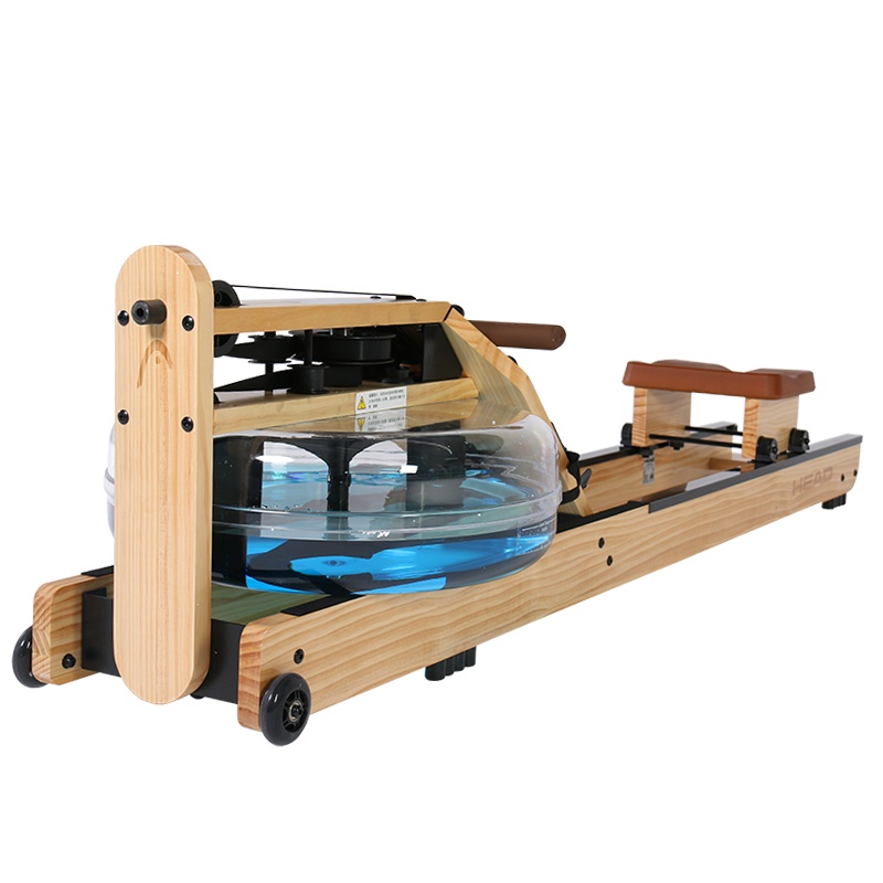 海德(HEAD)WR518 划船机 松木实木水阻划船器家用室内有氧健身器材划艇机自带蓝牙模块可连接APP