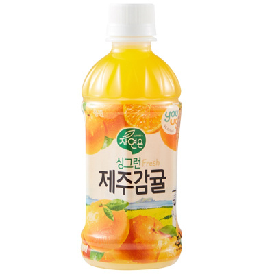 韩国友施 进口果汁饮料 柑橘味网红饮料340ml*6瓶装