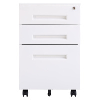 中研矮柜储物柜文件柜铁皮柜办公柜活动柜三抽屉小柜子