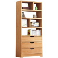 鑫金虎 柜书架落地简易简约储物收纳柜子置物架带抽屉七层多层文件柜