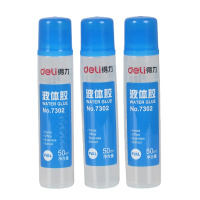 得力 液体胶水 7302 ,50ml 得力胶水 12/组