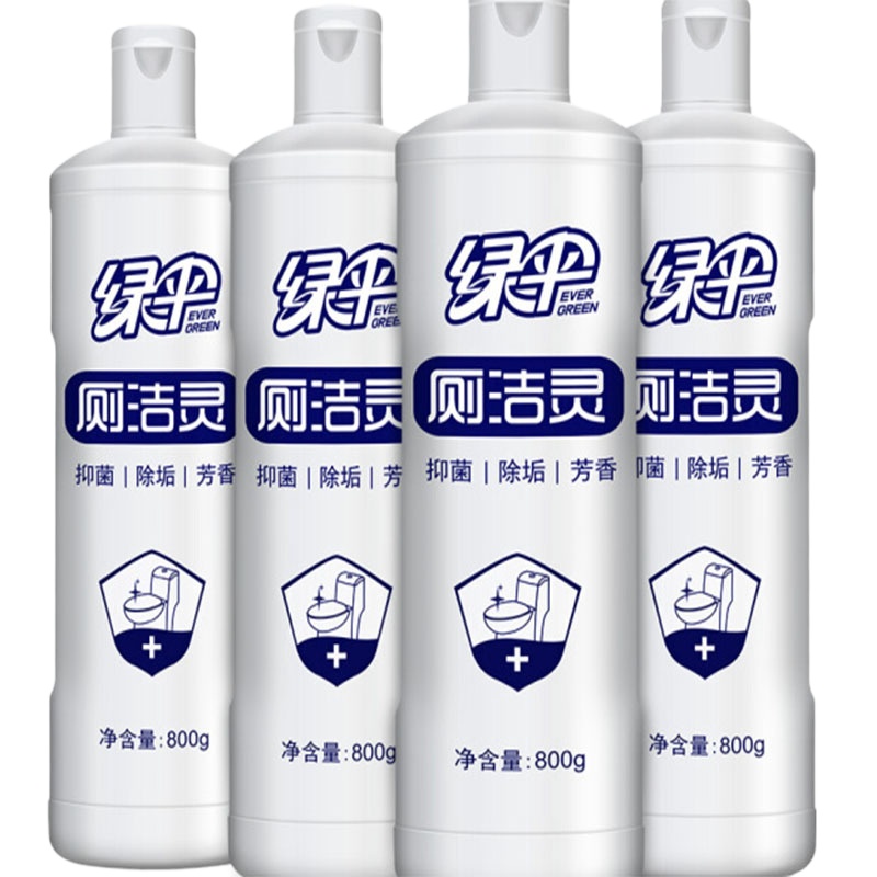 绿伞洁厕液 洁厕灵800g*4瓶 马桶清洁除垢剂 4/瓶/套 单套价格