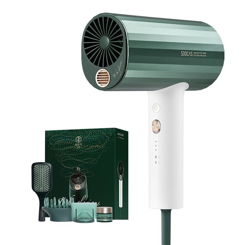 素士发膜电吹风胶原蛋白护发家用大功率吹风筒负离子吹风机礼盒款 节日送礼