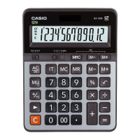卡西欧(CASIO)GX-120B商务计算器 灰色 12位双电源太阳能计算器 学生财务会计办公用品计算机