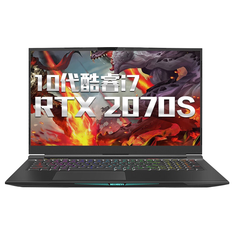 机械革命(MECHREVO)深海泰坦X10Ti-S 十代i7-10875H 32GB 2TB+1TB PCIE RTX2070S 144Hz 17.3英寸设计游戏本笔记本电脑