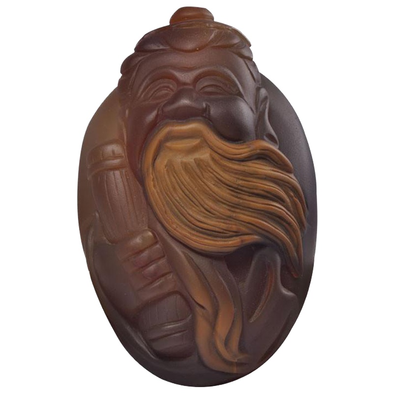 梦克拉 Mkela 玛瑙手把件 孔子 玉髓玛瑙 男士 摆件 玛瑙