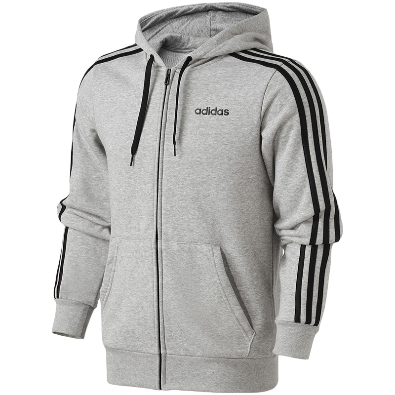 adidas阿迪达斯男服夹克外套连帽针织运动休闲运动服DU0471