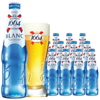 法国原装进口1664白啤酒克伦堡凯旋精酿果味小麦白330ml*12瓶整箱(9月中旬到期)