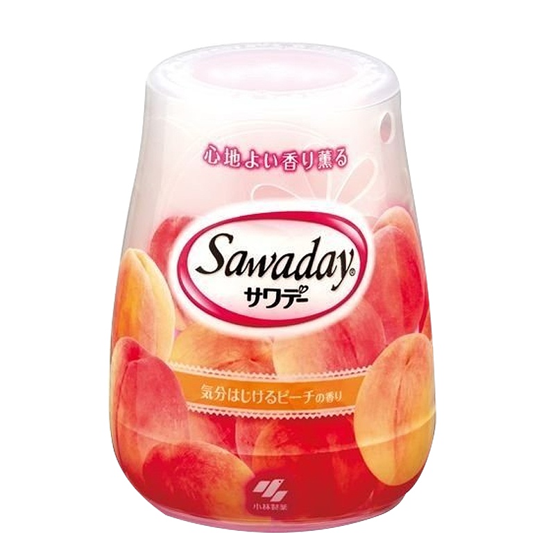[日本进口]小林制药(KOBAYASHI) 室内果冻芳香剂膏状香膏空气清新剂 0.14L 水蜜桃香 140g