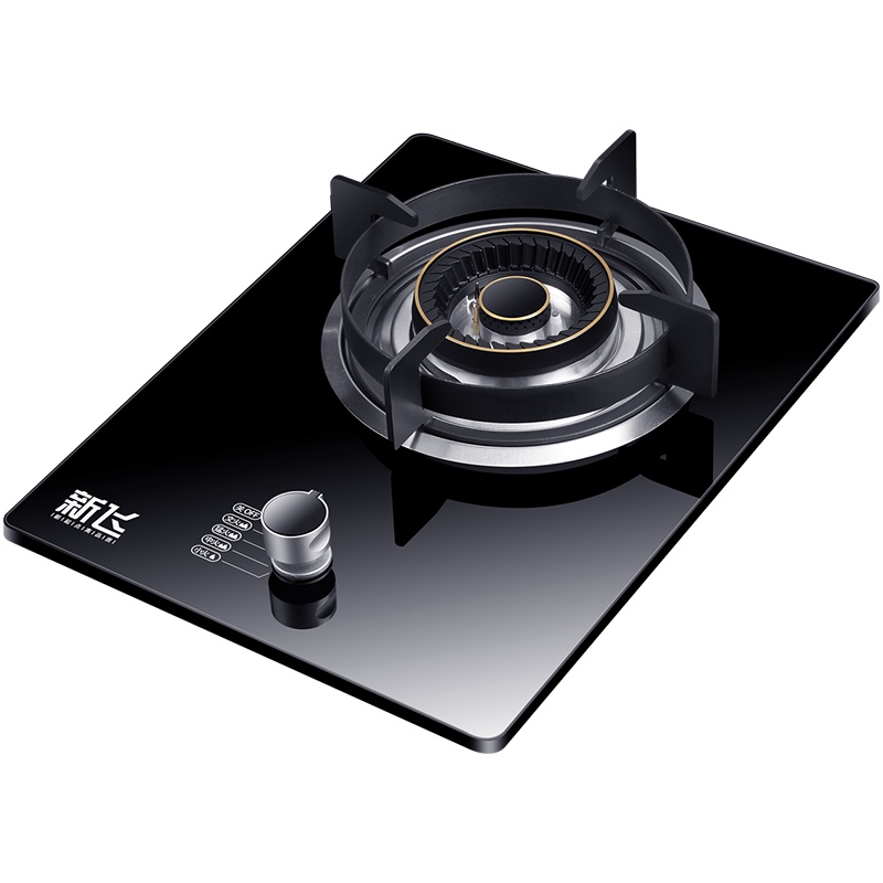 新飞燃气灶单灶钢化玻璃台式嵌入式家用单眼灶具灶台打火灶3.8kw 炉具 A3 液化气灶