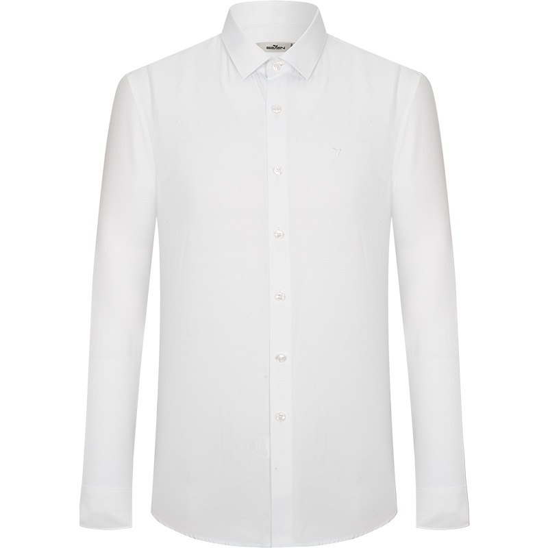 柒牌SEVEN男装长袖衬衫男2019秋季时尚简约男士衬衣纯色百搭上衣