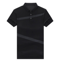 恒源祥男士T恤2021夏季新款男士翻领宽松商务休闲t恤男上衣