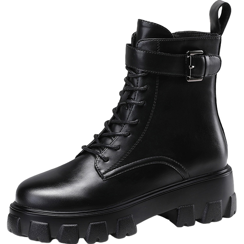 公猴马丁靴女英伦风2020年新款春秋单靴厚底短靴瘦瘦网红潮ins酷