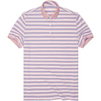 布先生新款纯棉翻领短袖T恤 时尚条纹休闲上衣男士 AT10481