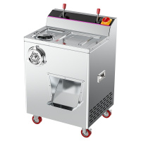 乐创 lecon 商用400型不锈钢切肉机 肉食店食堂多用切肉绞肉机 LC-J-QR400