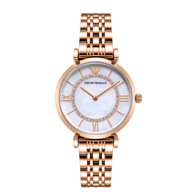 阿玛尼(ARMANI)女士手表 欧美品牌时尚石英表女 AR1909