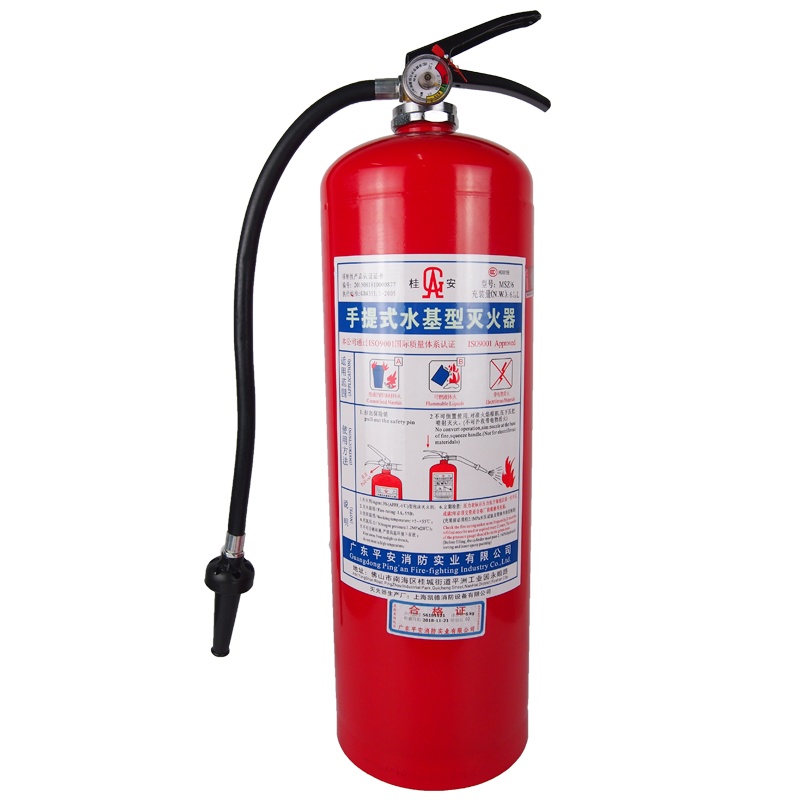 桂安 MSZ/6 手提式水基型灭火器6L 汽车载用环保消防泡沫家庭用办公室商场店铺酒店工厂房仓库用3升大车用