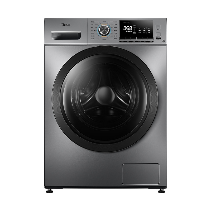 美的(Midea)10公斤滚筒洗衣机家用全自动 大容量一级变频洗脱一体 专业羽绒服洗 国际羊毛黑标MG100VT55DY
