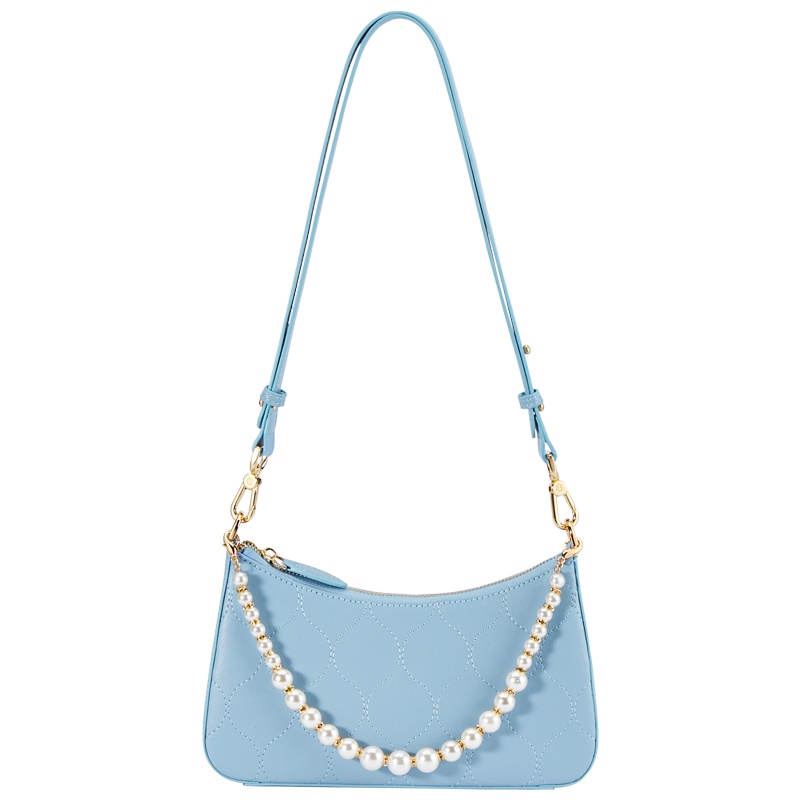 GOLF包包女2021新款潮腋下法棍包小众时尚牛皮单肩斜挎月牙包