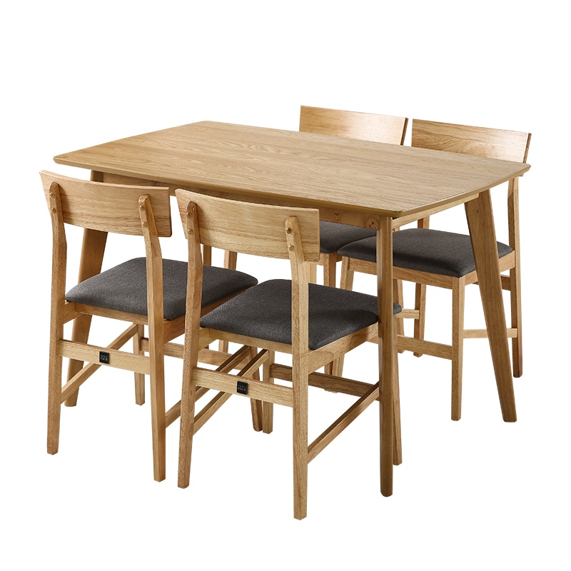 顾家家居(KUKa) 小户型进口实木餐桌椅现代简约原木1.2米1.4米组合PT1571