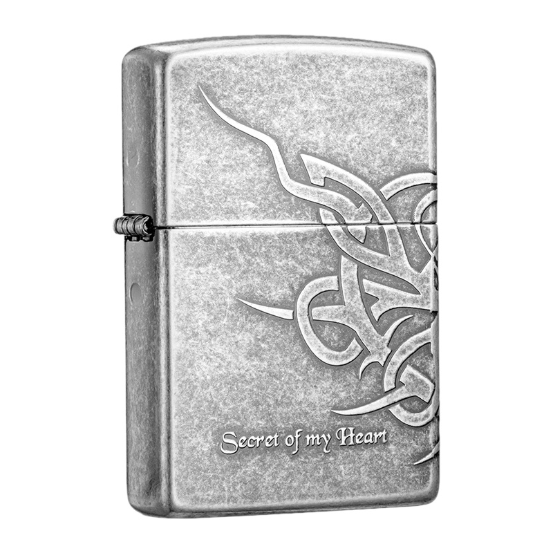 美国ZIPPO打火机 芝宝 我心依旧 煤油防风火机 古银款 男士礼品